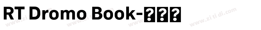 RT Dromo Book字体转换